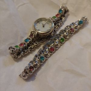 Matching watch and bracelet